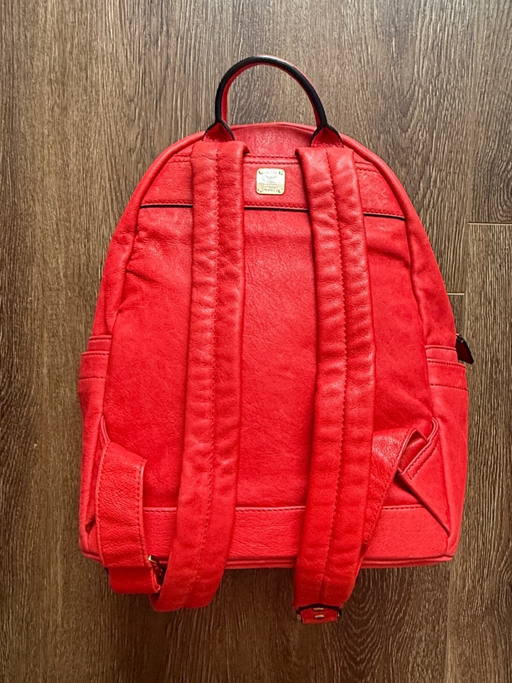 MCM Small Stark Insignia Leather Backpack - Picture 6 of 16
